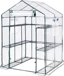 King Bird Premium Greenhouse For Outdoors, 56 X 77 Upgraded Pvc Cover & Ste. Fixed Price $119.59.