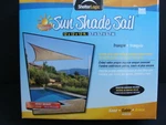 New Shelterlogic Sail Triangle Awning Canopy 12X12X12 Ft Nib. Fixed Price $27.99.