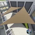 1-11 Ft Sail Canopy Right Triangle Brown Uv Yard Deck Outdoor. Fixed Price $99.21.