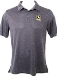 New United States Us Army Top Of The World Gray Ss Collar Polo Golf Shirt Mens. Fixed Price $25.46.