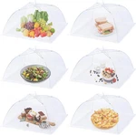 6 Pack Mesh Food COVERS,17"LX17"W Large Cover,white Nylon Covers,pop-up Ser. Fixed Price $12.99.