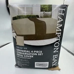 Hampton Bay Universal One Piece Cover For Four Patio Set Nib 69X114X36. Fixed Price $45.77.
