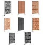 Outsunny Metal Outdoor Privacy Screen With Stand Divider. Fixed Price $124.99.