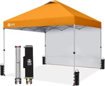 10X10 Pop Canopy With Side Wall - Beach Tent One Push Setup Outdoor. Fixed Price $243.32.