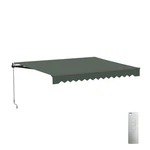 Aleko Motorized 10 X 8 Ft Retractable Home Patio Canopy Awning Forest Green. Fixed Price $336.75.