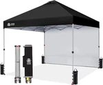 Crown Shades 10X10 Pop Up Canopy With Side Wall - Beach Tent One Push Set. Fixed Price $243.32.