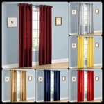 1PC Solid Semisheer Grommet Faux Silk Window Curtain Panel Versatile Decor Mira. Fixed Price $14.00.