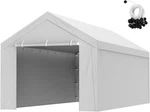 10'X20' Garage Tent Carport Top & Side Wall Waterproof Uvprotected White Noframe. Fixed Price $178.29.