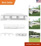 10'X30' Outdoor Canopy Tent Heavy Duty Party Wedding Event Sturdy Steel .... Fixed Price $255.99.