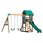 Backyard Discovery Buckley Hill Cedar Wood Swing Set With Slide. Fixed Price $329.09.