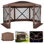 Vevor Side Pop Up Gazebo Screen Tent 12X12 Ft For 6-8 Persons Camping Backyard. Fixed Price $157.99.