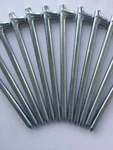 Monk Industries Pack Of Zinc Plated 5/8" X 12" Steel Stakes. Made Usa. Fixed Price $67.50.