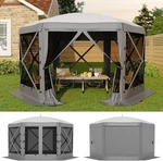 Pop Up Gazebo Tent 12X12 Ft Patio Camping Canopy 6 Sided Sun Shelter. Fixed Price $160.79.