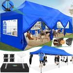 Cobizi Heavy Duty 10X30 Party Tent With 8 Sidewalls Commercial Outdoor Gazebo. Fixed Price $439.99.