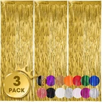 Voircoloria Pack 3.3X8.2 Feet Gold Foil Fringe Ft, 05. Fixed Price $14.24.
