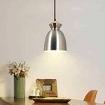 Tozing 1-LIGHT Modern Indoor Metal Oval Shade Nickel Retro Hanging Mini Pendant. Fixed Price $12.99.