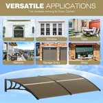 Window Awning 40*80'' Canopy Cover Door Hollow Sheet Uv Rain Snow Protection. Fixed Price $64.58.