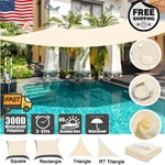 Beige Waterproof Shade Sail Outdoor Patio Garden Canopy Uv Block Awning. Fixed Price $68.99.