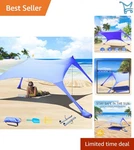 Beach Tent Sun Shelter Uv Protection Canopy 77 Ft Outdoor Camping Picnic. Fixed Price $81.98.