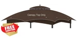 Oipunshle Gazebo Canopy Replacement 10X12 Brown Double Tiered. Fixed Price $81.09.