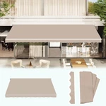 14' 10' Retractable Awning Fabric Replacement, Sun Shade Patio Cover Outd. Fixed Price $119.69.