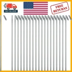 20 Heavy-duty Galvanized Tent Stakes Essential For Outdoor Canopies & Gardens. Fixed Price $16.96.