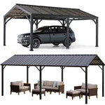 10' X 20' Carport Outdoor Heavy Duty Metal Galvanized Shelter Garage Gazebo. Fixed Price $1463.94.