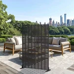 6 Ft. X 4 Privacy Fence Screen Black Galvanized Metal For Garden In. Fixed Price $213.91.