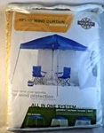 Quest 10' X Wind Courtain Accessory For Gazebo & Frame System New. Fixed Price $49.95.