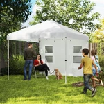 10' X Pop Up Canopy Tent W/ Sidewall, Height Adjustable Instant Sun Shelter. Fixed Price $136.99.