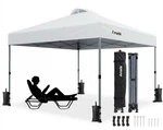 Amada 10X10 Pop Canopy Tent, 1-BUTTON Push Easy-up Outdoor Beach With. Fixed Price $166.29.