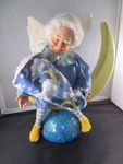 Sandman Angel Figurine Sitting The Moon Stars W/ Bag Of Sleep. Fixed Price $29.99.