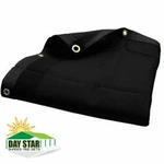 Day Star Shades Black Mesh Tarp Net Fence Screen Patio Canopy Top Hd. Fixed Price $329.00.