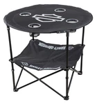 Harley-davidson Open Bar & Shield Folding Table W/ Storage Bag, Black. Fixed Price $55.95.