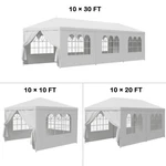 10'X10'/20'/30' Wedding Party Patio Gazebo Tent Canopy Pavilion Event White. Fixed Price $87.58.