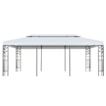Gazebo Patio Pavilion Canopy Party Tent Sunshade With 2-TIER Roof White Vidaxl. Fixed Price $348.99.