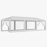 10' X 28' Gazebo Canopy Cover Party Tent With Removable Mesh Side Walls Patio. Fixed Price $211.99.