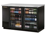 True TBB-2G-HC-LD 59" Black Powder Coated Exterior Glass Door Back Bar Cooler. Fixed Price $3052.22.