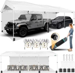 Cobizi 10X30FT Pop Up Canopy Waterproof Tent With One Button Push Center Lock. Fixed Price $245.99.