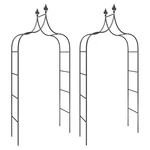Garden Arches Trellis Pergola Outdoor Patio Balcony 2 Pcs Black Steel Vidaxl. Fixed Price $94.99.