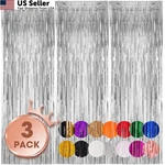 Voircoloria Pack 3.3X8.2 Feet Silver Foil Fringe Ft, 07. Fixed Price $11.16.