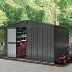 Domi Storage Shed 10'X 8' Metal For Backyard,garden,lawn,w/lockable Door. Fixed Price $367.99.