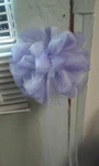 10 Pc White And Lavender Wedding Pew Chair Gazebo Bows Rush Available Any Color. Fixed Price $50.00.