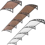 Window Awning Front Door Eaves Canopy Polycarbonate Roof Cover X 40''/160''. Fixed Price $97.94.