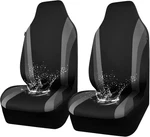 Waterproof Neoprene Car Covers Front Seats Only High Back Bucket Black Gray. Fixed Price $49.99.