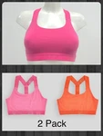 Next Active Low Impact Crop Top/sports Bra Pack Pink/orange SIZE6-20. Fixed Price $17.31.