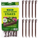 Master Mark 99310 Brown Terrace Board Lawn And Garden Edging Stake Kit H In.. Fixed Price $13.13.