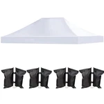 Liujiayi Pop Up Canopy Replacement Top, 10X15 Heavy Duty Only White. Fixed Price $124.97.