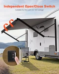 16FT Motorized Rv Awning Retractable Camper Trailer Black Fade. Fixed Price $937.99.