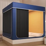 King Size Painted Stainless Canopy Bed Frame With Covered Mosquito Net And 3PCS. Fixed Price $153.63.